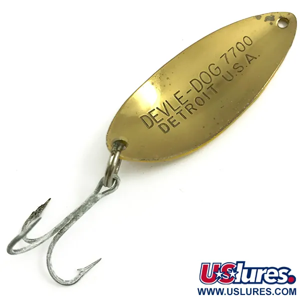 Eppinger Dardevle Devle-Dog 7700, Five of Diamonds/червоний/жовтий/латунь, 14 г, блесна коливалка (колебалка) #6073