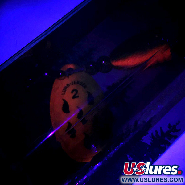  Luhr Jensen Fire Max Miracle 2 UV (світиться в ультрафіолеті), помаранчевий, 7 г, блешня оберталка (вертушка) #6078