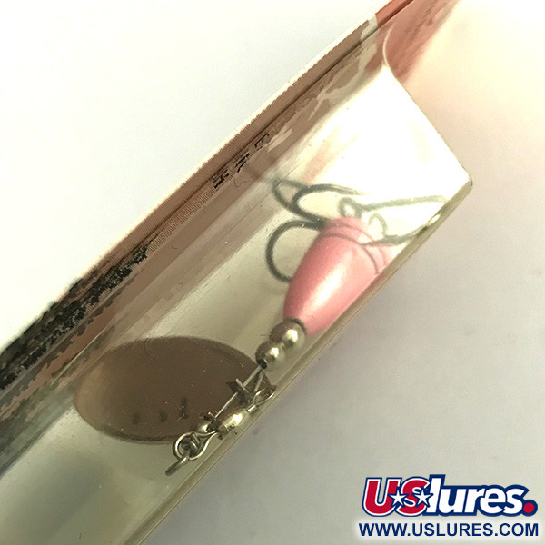  Luhr Jensen Fire Max Miracle 2 - з можливістю заміни гачка, нікель/рожевий, 7 г, блешня оберталка (вертушка) #6120