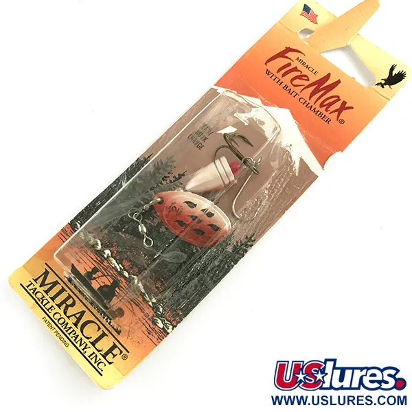 Luhr Jensen Fire Max Miracle 2 - з можливістю заміни гачка, бордовий/білий перламутр, 7 г, блешня оберталка (вертушка) #6080