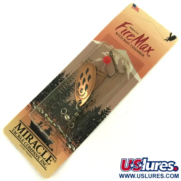  Luhr Jensen Fire Max Miracle 3 - з можливістю заміни гачка, мідь, 11 г, блешня оберталка (вертушка) #6081