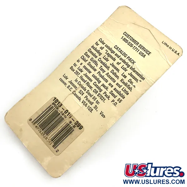 Luhr Jensen Krocodile Stubby UV (світиться в ультрафіолеті), нікель/помаранчевий/UV - світиться в ультрафіолеті, 5 г, блесна коливалка (колебалка) #6085