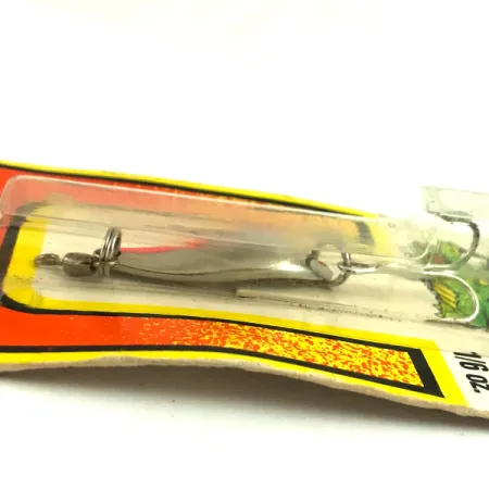 Luhr Jensen Krocodile Stubby UV (світиться в ультрафіолеті), нікель/помаранчевий/UV - світиться в ультрафіолеті, 5 г, блесна коливалка (колебалка) #6085