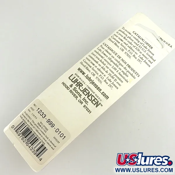 Luhr Jensen Krocodile Stubby, Карбоване золото/червоний, 18 г, блесна коливалка (колебалка) #6086