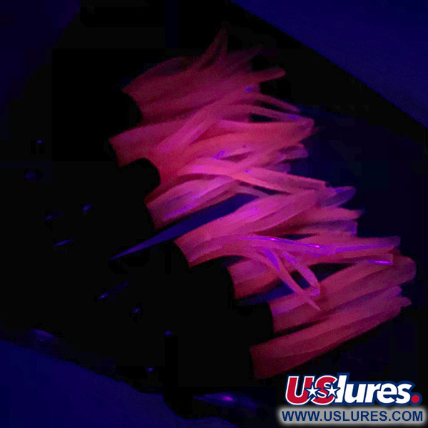 Creme Lure Co Creme Mini Tail, силікон UV (світиться в ультрафіолеті), чорний/рожевий/UV - світиться в ультрафіолеті, , до рибалки #6093
