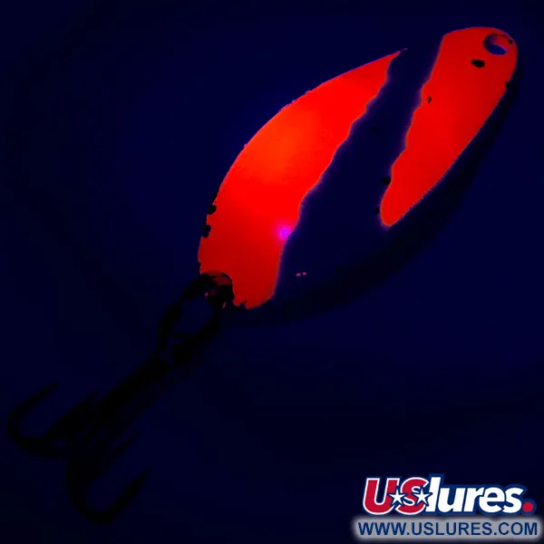 Seneca Little Cleo UV (світиться в ультрафіолеті), помаранчевий/нікель, 7 г, блесна коливалка (колебалка) #6108