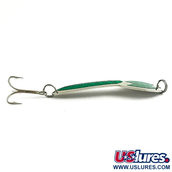  Glen Evans Loco 4, нікель/зелений, 23 г, блесна коливалка (колебалка) #6110
