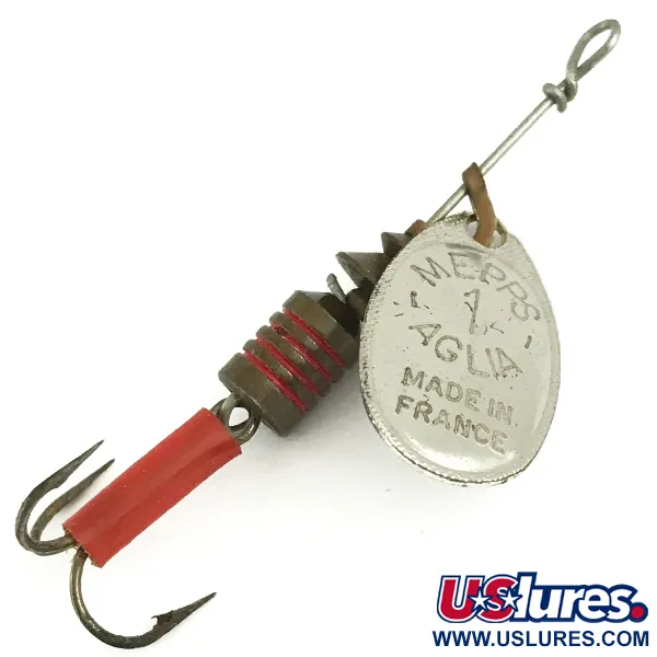  Mepps Aglia 1, срібло, 3,5 г, блешня оберталка (вертушка) #6111