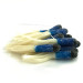 Creme Lure Co Creme Mini Tail, силікон 12 шт UV, білий/синій/гліттер, , до рибалки #6118