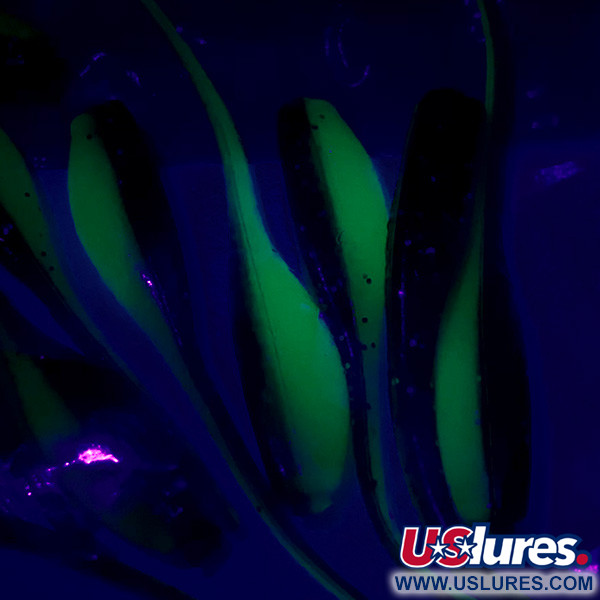  Виброхвост Bobby Garland Baby Shad UV (світиться в ультрафіолеті), зелений UV - світиться в ультрафіолеті, , до рибалки #6119