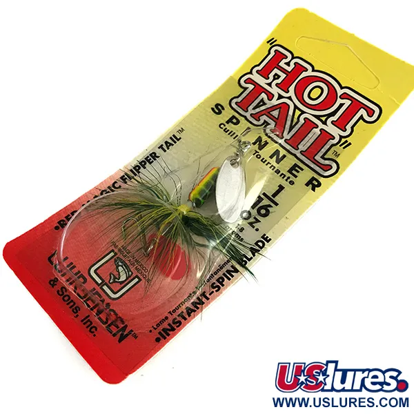  Luhr Jensen Hot Tail, нікель/сердечник Fire Tiger, 1,8 г, блешня оберталка (вертушка) #6129