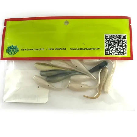 Other Виброхвост Bobby Garland Baby Shad, білий/сірий/зелений, до рибалки #6146