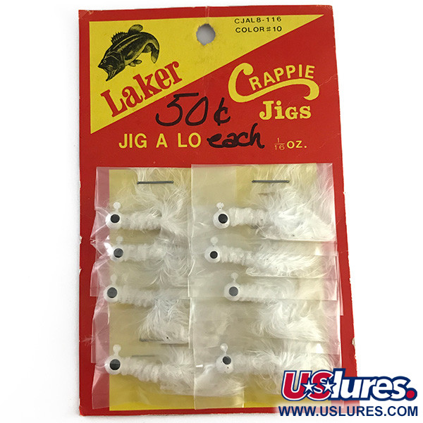 Lake Products Crappie Jigs, білий, 2 г, до рибалки #6147