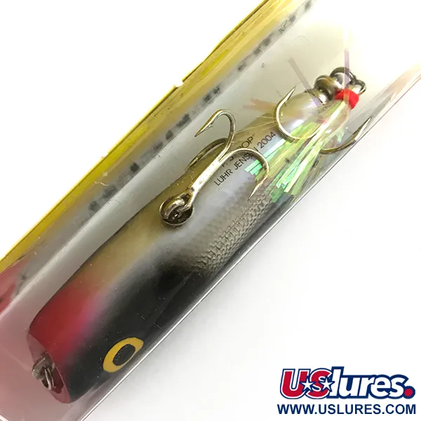  P.J.POP Luhr Jensen дерево, ручна робота, срібло/чорний, 17 г, воблер #6898