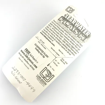 Luhr Jensen ClearWater Flash UV (світиться в ультрафіолеті), срібло/Карбоване срібло/неоновий зелений, 7 г, блешня оберталка (вертушка) #6154