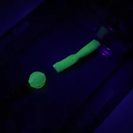 Luhr Jensen ClearWater Flash UV (світиться в ультрафіолеті), срібло/Карбоване срібло/неоновий зелений, 7 г, блешня оберталка (вертушка) #6154