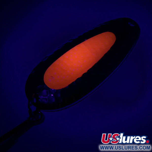  Blue Fox Pixee UV (світиться в ультрафіолеті), карбований нікель/помаранчевий, 24 г, блесна коливалка (колебалка) #6158