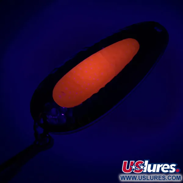  Blue Fox Pixee UV (світиться в ультрафіолеті), карбований нікель/помаранчевий, 24 г, блесна коливалка (колебалка) #6158