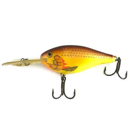 Rapala RISTO Rap, жовтий/коричневий, 16 г, воблер #6163