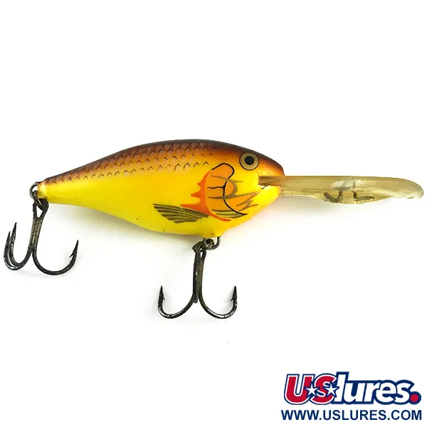 Rapala RISTO Rap, жовтий/коричневий, 16 г, воблер #6163