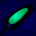  Blue Fox Pixee UV (світиться в ультрафіолеті), карбований нікель/зелений, 24 г, блесна коливалка (колебалка) #6171