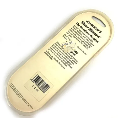 Незачіпляйка Johnson Silver Minnow, зелений/помаранчевий/нікель, 5 г, блесна коливалка (колебалка) #6193