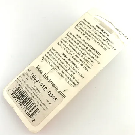 Luhr Jensen Krocodile DIE #4 UV (світиться в ультрафіолеті), нікель/червоний, 14 г, блесна коливалка (колебалка) #6195