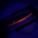 Luhr Jensen Krocodile DIE #4 UV (світиться в ультрафіолеті), нікель/червоний, 14 г, блесна коливалка (колебалка) #6195