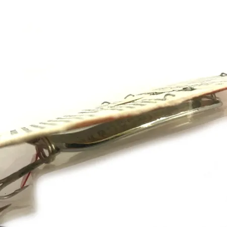 Luhr Jensen Krocodile DIE #4 UV (світиться в ультрафіолеті), нікель/червоний, 14 г, блесна коливалка (колебалка) #6195