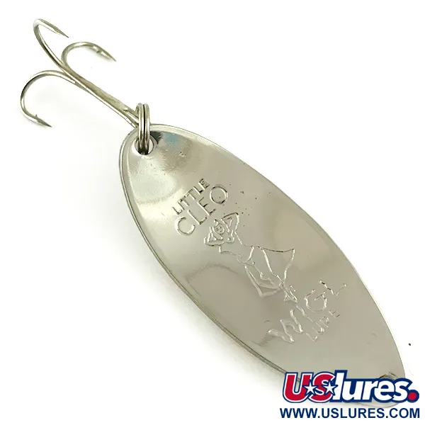 Seneca Little Cleo (Hula Girl, світиться в темряві), білий/червоний/нікель, 14 г, блесна коливалка (колебалка) #6204