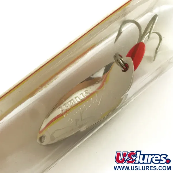 Luhr Jensen Krocodile Stubby, карбований нікель, 18 г, блесна коливалка (колебалка) #6221