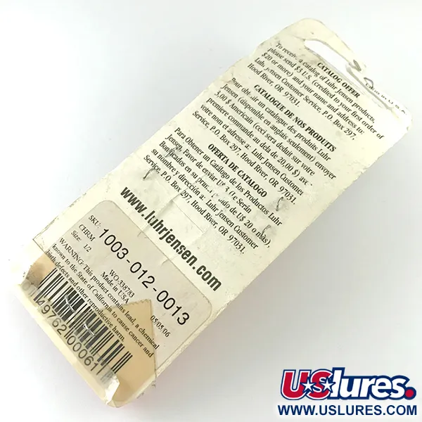 Luhr Jensen Krocodile DIE #4, нікель, 14 г, блесна коливалка (колебалка) #6230