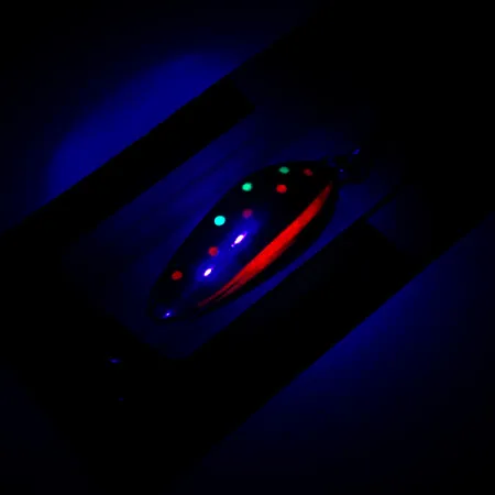 Luhr Jensen Krocodile Stubby, форель UV - світиться в ультрафіолеті, 11 г, блесна коливалка (колебалка) #6231