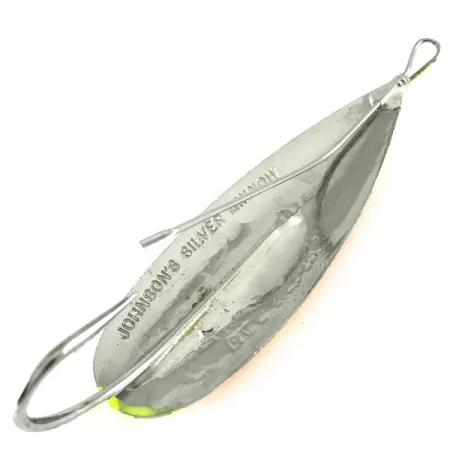 Незачіпляйка Johnson Silver Minnow UV (світиться в ультрафіолеті), помаранчевий/зелений/жовтий/нікель/UV - світиться в ультрафіолеті, 21 г, блесна коливалка (колебалка) #6237