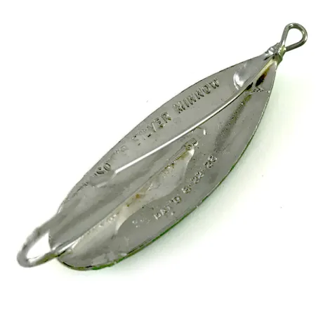 Незачіпляйка Johnson Silver Minnow, помаранчевий/зелений/нікель, 6 г, блесна коливалка (колебалка) #6238