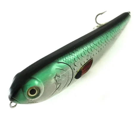 Bass Pro Shops XTS Pencil Plug, сірий/зелений, 14 г, воблер #6240