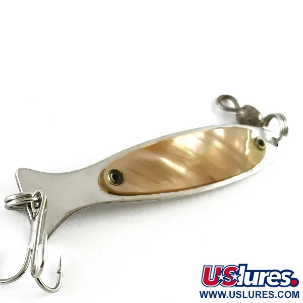  Worth Demon Abalone Spoon, Хром/перламутр (цілісний кусок перламутра), 5 г, блесна коливалка (колебалка) #6250