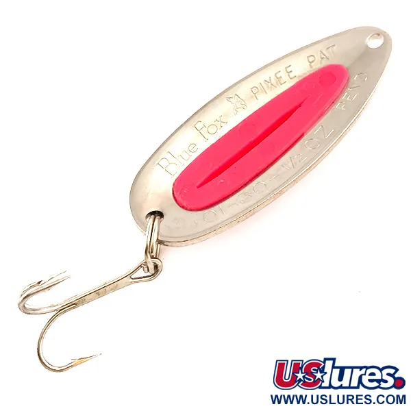 Blue Fox Pixee UV (світиться в ультрафіолеті), карбований нікель/рожевий, 14 г, блесна коливалка (колебалка) #6269