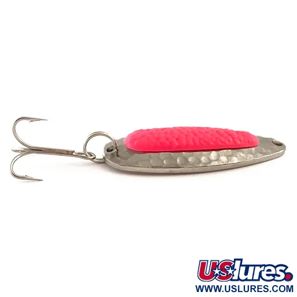  Blue Fox Pixee UV (світиться в ультрафіолеті), карбований нікель/рожевий, 14 г, блесна коливалка (колебалка) #6269