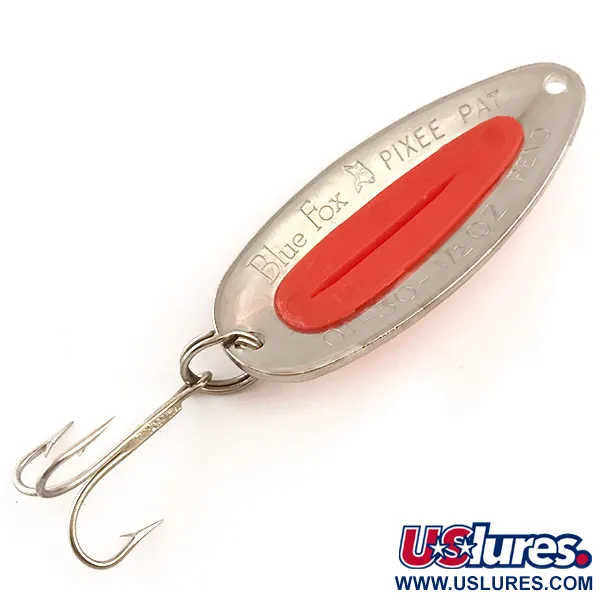  Blue Fox Pixee UV (світиться в ультрафіолеті), карбований нікель/помаранчевий, 14 г, блесна коливалка (колебалка) #6270