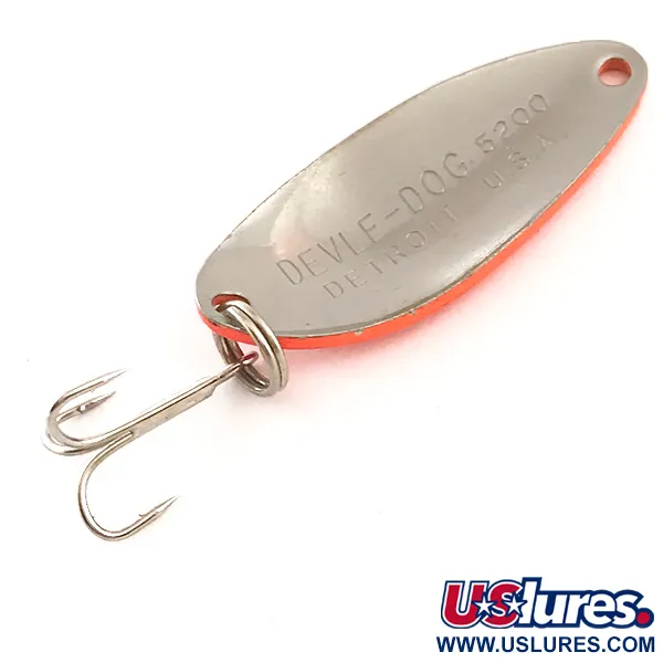 Eppinger Dardevle Devle-Dog 5200 UV (світиться в ультрафіолеті), червоний/чорний/нікель, 7 г, блесна коливалка (колебалка) #6272