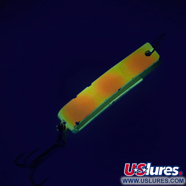 South Bend  Super-Duper 503 UV (світиться в ультрафіолеті), червоний/жовтий, 4,3 г, блесна коливалка (колебалка) #6281