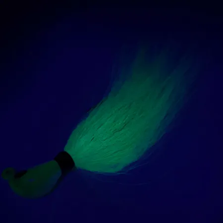 Northland Sting'r Bucktail Jig UV (світиться в ультрафіолеті) хвост, жовтий/червоний, 14 г, до рибалки #6289