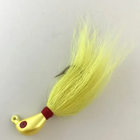Northland Sting'r Bucktail Jig UV (світиться в ультрафіолеті) хвост, жовтий/червоний, 14 г, до рибалки #6289