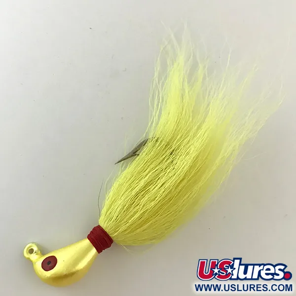  Northland Sting'r Bucktail Jig UV (світиться в ультрафіолеті) хвост, жовтий/червоний, 14 г, до рибалки #6289