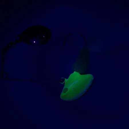 Johnson Beetle Spin, нікель/жовтий/білий, 11 г, блешня оберталка (вертушка) #6292