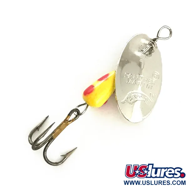  Panther Martin 1, нікель/жовтий/червоний, 2 г, блешня оберталка (вертушка) #6333