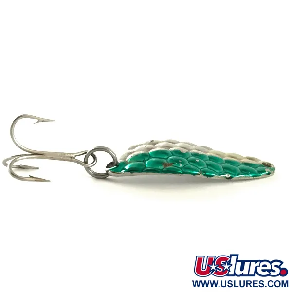  Acme Little Cleo, карбований нікель/зелений, 7 г, блесна коливалка (колебалка) #6354