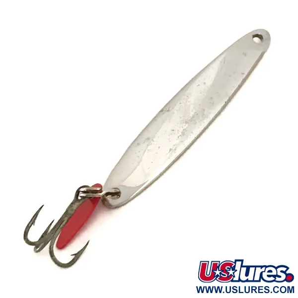 Bay de Noc Swedish Pimple, нікель/червоний, 5,5 г, блесна коливалка (колебалка) #6357