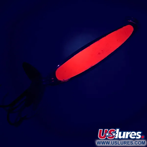 Bay de Noc Swedish Pimple UV (світиться в ультрафіолеті), червоний/жовтий/нікель, 7 г, блесна коливалка (колебалка) #6358